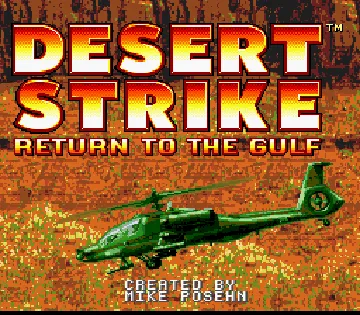 Desert Strike - Return to the Gulf (Europe) screen shot title